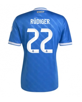 Billige Fotballdrakt Real Madrid Antonio Rudiger #22 Replika Tredjedrakt 2025-26 Kortermet